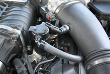 Load image into Gallery viewer, J&L 11-17 Ford Mustang GT (w/Roush/VMP Supercharger) Driver Side Oil Separator 3.0 - Black Anodized