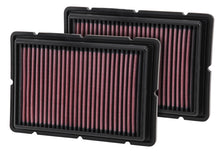 Load image into Gallery viewer, K&N Replacement Air Filter 05-09 Ferrari F360 11.125in O/S Length x 7.625 O/S Width x 1.313in H