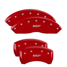 Load image into Gallery viewer, MGP 4 Caliper Covers Engraved Front & Rear MGP Red finish silver ch
