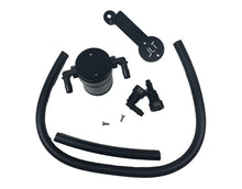 Load image into Gallery viewer, J&L 05-10 Ford Mustang GT/Bullitt/Saleen Passenger Side Oil Separator 3.0 - Black Anodized