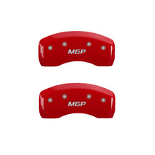 Load image into Gallery viewer, MGP 4 Caliper Covers Engraved Front & Rear MGP Red finish silver ch