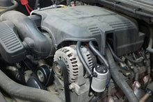 Load image into Gallery viewer, J&L 97-13 Chevy/GM Truck/SUV 4.8L/5.3L/6.0L/6.2L Driver Side Oil Separator 3.0 - Clear Anodized