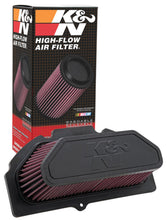 Load image into Gallery viewer, K&N 09-11 Suzuki GSXR 1000 Replacement Air Filter 11.063in L x 5.688in W x 3.375in H