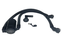 Load image into Gallery viewer, J&L 11-17 Ford F-150 5.0L / 11-14 Ford F-150 6.2L Driver Side Oil Separator 3.0- Black Anodized