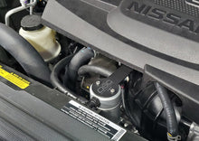 Load image into Gallery viewer, J&L 16-24 Nissan Titan 5.6L Passenger Side Oil Separator 3.0 - Clear Anodized
