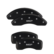 Load image into Gallery viewer, MGP 4 Caliper Covers Engraved Front & Rear SSR Red finish silver ch
