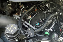 Load image into Gallery viewer, J&L 15-24 Ford Transit 150/250/350 3.5L EcoBoost Passenger Side Oil Separator 3.0 - Black Anodiz