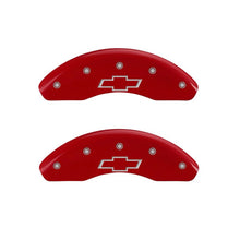 Load image into Gallery viewer, MGP 4 Caliper Covers Engraved Front & Rear Gen 5/SS Red finish silver ch