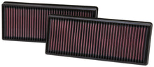 Load image into Gallery viewer, K&N Replacement Air Filter 12.563in O/S Length x 5.25in O/S Width x 1.625in H (Inc 2 Filters)