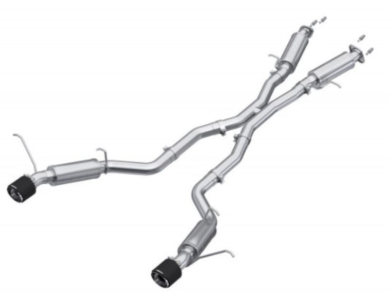 MBRP 2012+ Jeep Grand Cherokee SRT 6.4L 3in Dual Rear Exit T304SS Catback Exhaust - CF Tips