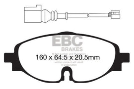 EBC 14+ Audi A3 1.8 Turbo Yellowstuff Front Brake Pads