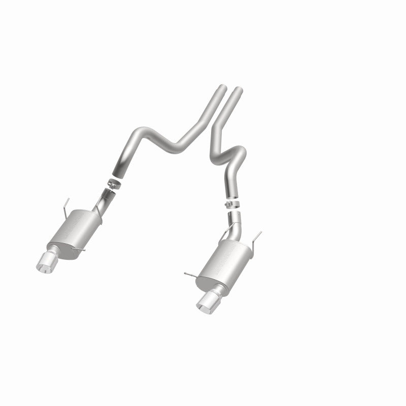 MagnaFlow 13 Ford Mustang Dual Split Rear Exit Stainless Cat Back Performance Exhaust (Street)