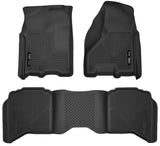 Husky Liners 09-18 Dodge Ram 1500 Crew Cab X-Act Contour Front & Second Seat Floor Liners - Black