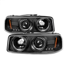 Load image into Gallery viewer, Spyder GMC Sierra 1500/2500/3500 99-06 Projector Headlights LED Halo LED Black PRO-YD-CDE00-HL-BK