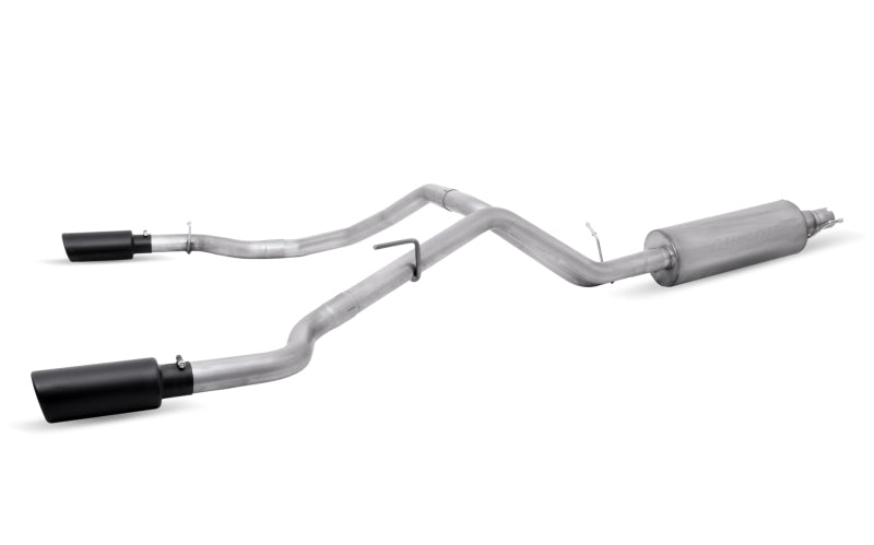 Gibson 19-22 Ford Ranger Lariat 2.3L 2.5in Cat-Back Dual Sport Exhaust - Black Elite