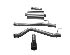 Corsa 20-24 Jeep Gladiator JT 3.6L Single Side Exit Cat-Back Exhaust System w/ Single 4in Black Tip