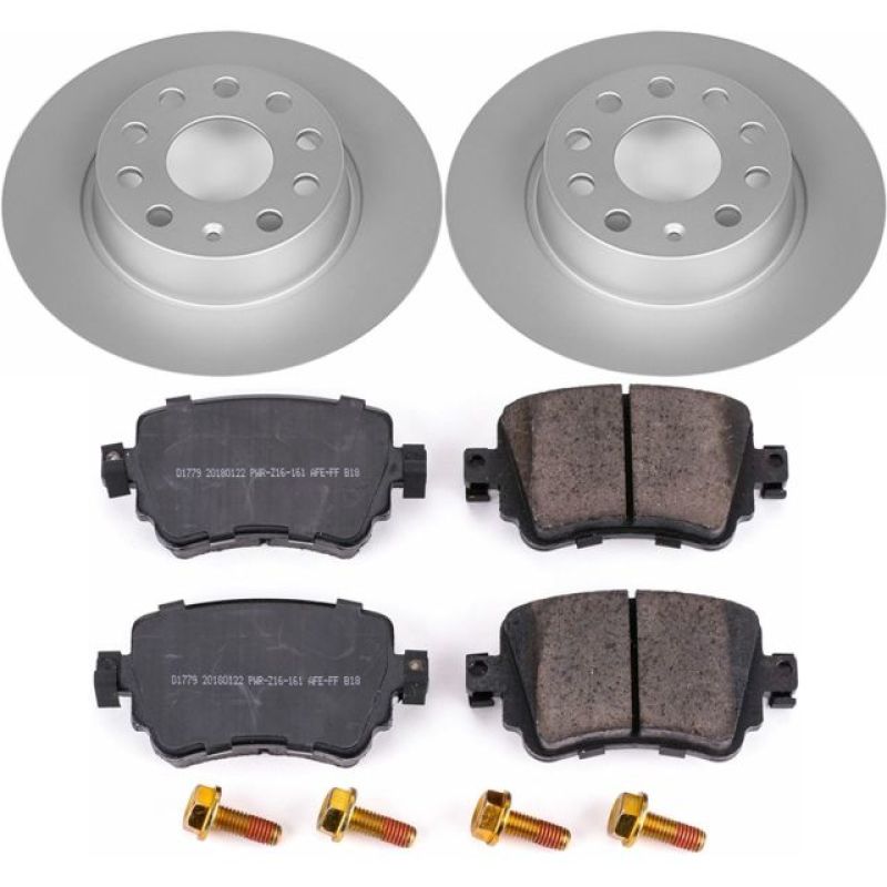 Power Stop 15-18 Volkswagen Golf Rear Z23 Evolution Sport Coated Brake Kit