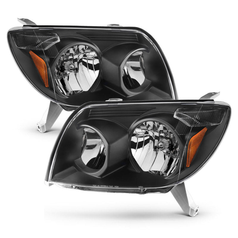 ANZO 2003-2005 Toyota 4Runner Crystal Headlights Black