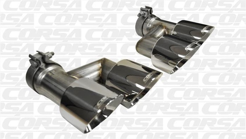 Corsa 2015-2017 Ford Mustang GT 5.0 Polish Quad Tips Kit