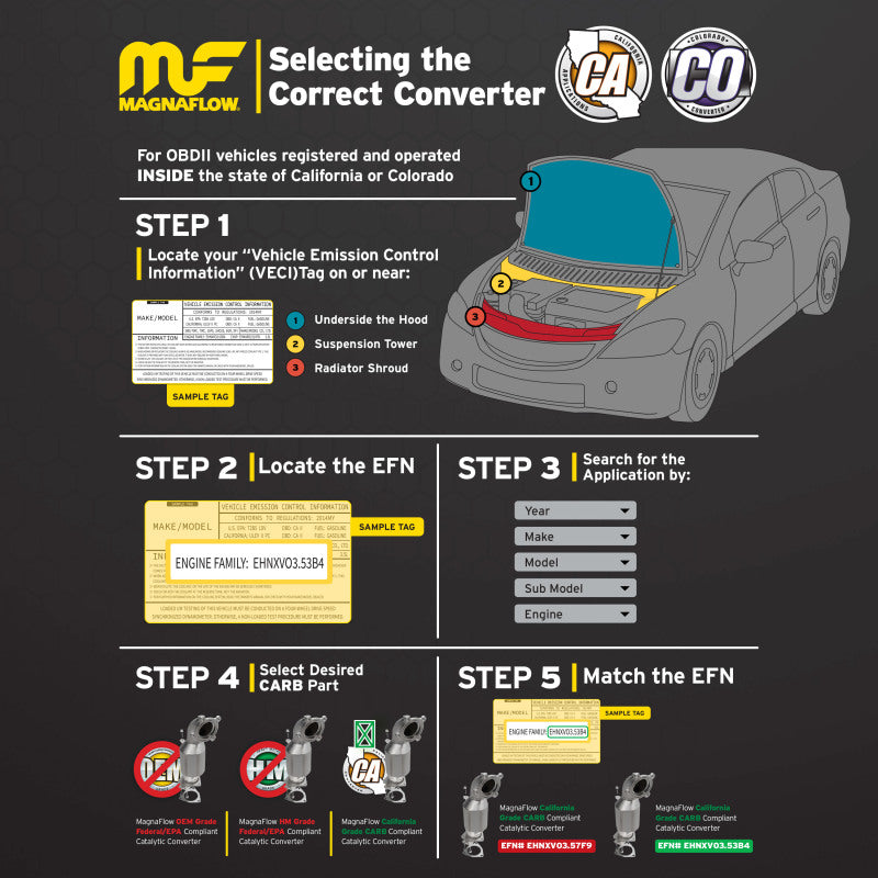 MagnaFlow Conv Universal 2.5 inch T2 Rear