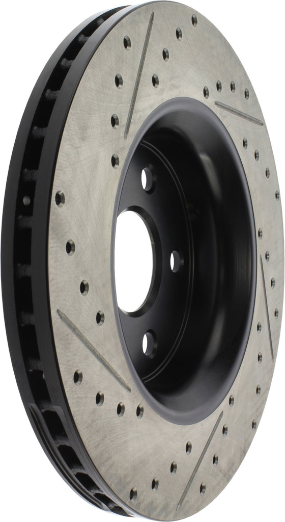 StopTech 11-12 Dodge Durango Sport Drilled & Slotted Front Passenger-Side Brake Rotor