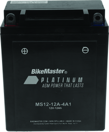 BikeMaster AGM Battery - MS12-12A-4A1