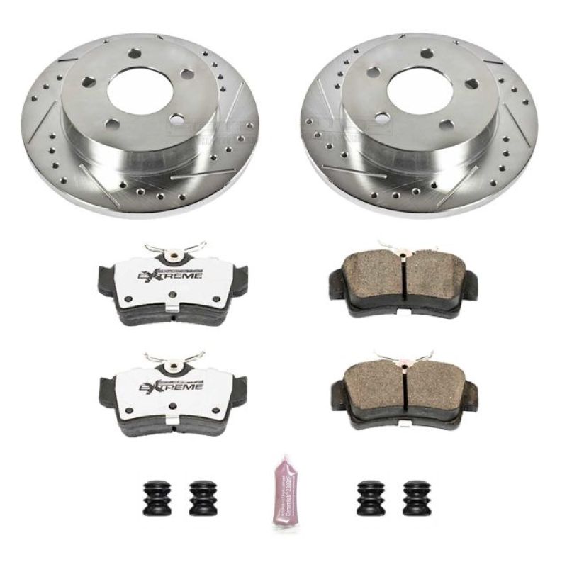 Power Stop 94-04 Ford Mustang Rear Z26 Street Warrior Brake Kit