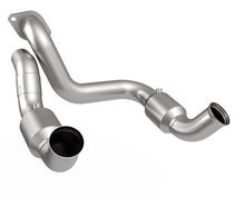 Load image into Gallery viewer, Kooks 20-22 Ford F250 7.3L V8 / Ford F350 7.3L V8 3in SS High Output Green Catted Connecting Pipes