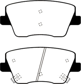 EBC 2019+ Hyundai Veloster (2nd Gen) 2.0L Turbo N Redstuff Rear Brake Pads