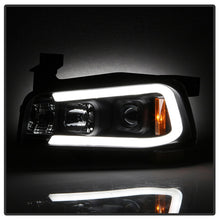 Load image into Gallery viewer, Spyder Dodge Charger 06-10 Projector Headlights - LED Light Bar - Black PRO-YD-DCH05V2-LB-BK