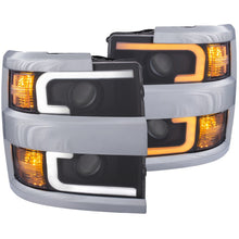 Load image into Gallery viewer, ANZO Projector Headlights 15-17 Chevrolet Silverado 2500HD / 3500HD Black w/ Chrome Rim