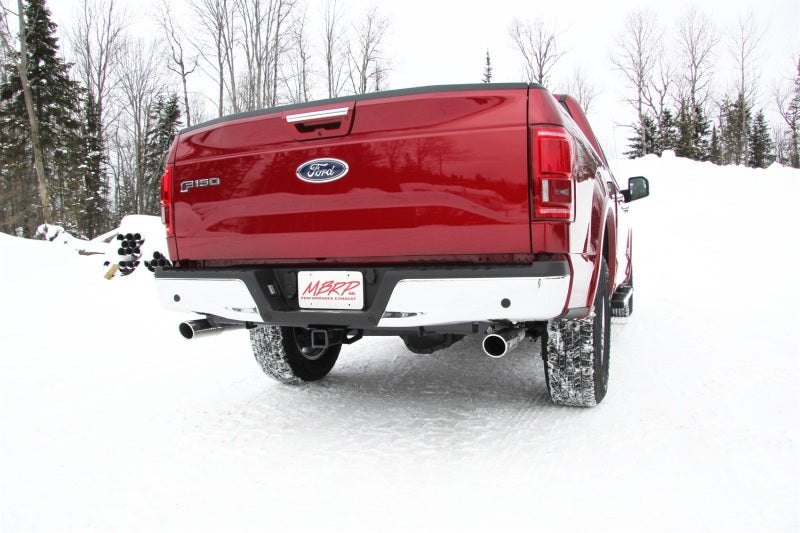 MBRP 2015 Ford F-150 5.0L 3in Cat Back Dual Split Rear Exit AL Exhaust System