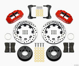 Wilwood Narrow Superlite 4R Front Kit 12.19in Drilled Red 87-89 Jeep YJ