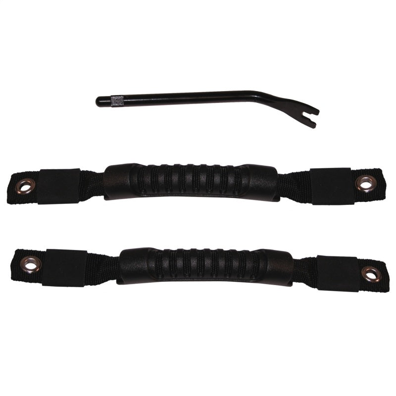 Rugged Ridge Door Pull Straps Black 97-06 Jeep Wrangler