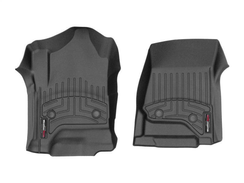 WeatherTech 2014+ Chevrolet Silverado 1500 Vinyl Front FloorLiner - Black (Fits Double / Crew Cab)