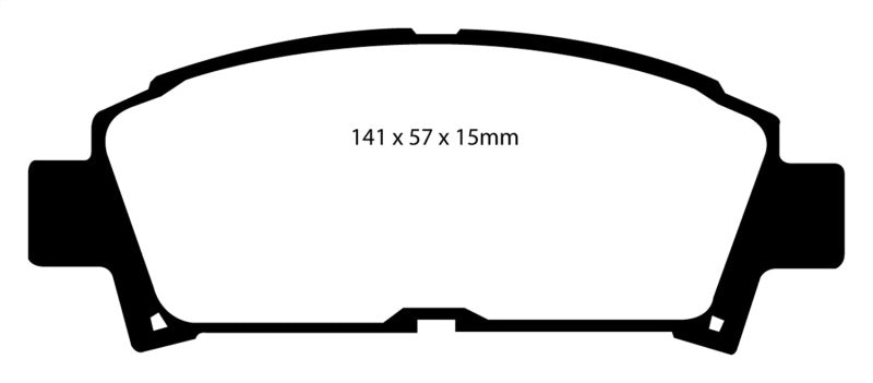 EBC 93-95 Toyota MR2 2.0 Turbo Redstuff Front Brake Pads