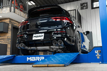 Load image into Gallery viewer, MBRP 2022 Volkswagon Golf R MK8 T304 Stainless Steel 3in Cat-Back, Quad Rear Exit- Carbon Fiber Tips