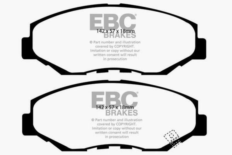 EBC 02-04 Honda CR-V 2.4 Greenstuff Front Brake Pads