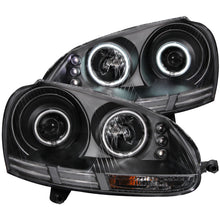 Load image into Gallery viewer, ANZO 2006-2009 Volkswagen Rabbit Projector Headlights w/ Halo Black (CCFL)