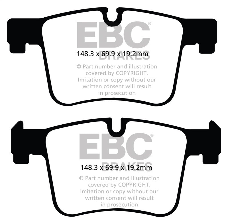 EBC 11+ BMW X3 2.0 Turbo (F25) Redstuff Front Brake Pads