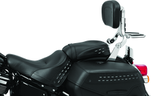 Load image into Gallery viewer, Kuryakyn Fixed Mounts Multi-Purpose Driver &amp; Passenger Backrest 18-Up Softail Black