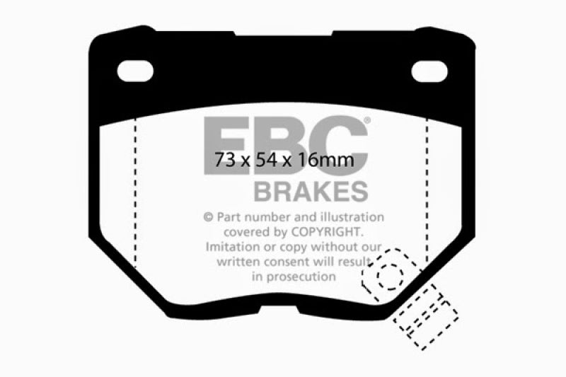 EBC 89-95 Nissan Skyline (R32) 2.6 Twin Turbo GT-R Ultimax2 Rear Brake Pads