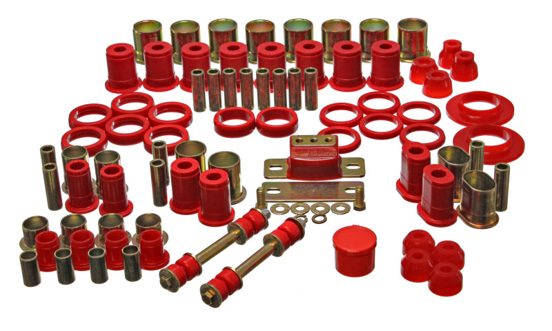 Energy Suspension 66-72 Oldsmobile Cutlass/442/F-85/Europa Red Hyper-flex Master Bushing Set
