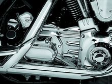 Load image into Gallery viewer, Kuryakyn Transmission Cover 02-06 Touring Models Chrome