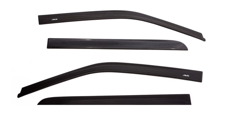 AVS 09-18 Dodge RAM 1500 Quad Cab Ventvisor In-Channel Window Deflectors 4pc - Matte Black