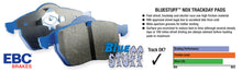 Load image into Gallery viewer, EBC 2005+ Toyota Tacoma 2WD/4WD Bluestuff Front Brake Pads