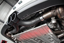 Load image into Gallery viewer, MBRP 14-19 Porsche GT3/GT3RS 3in Center Muffler Bypass 4in Tips - Black Coated