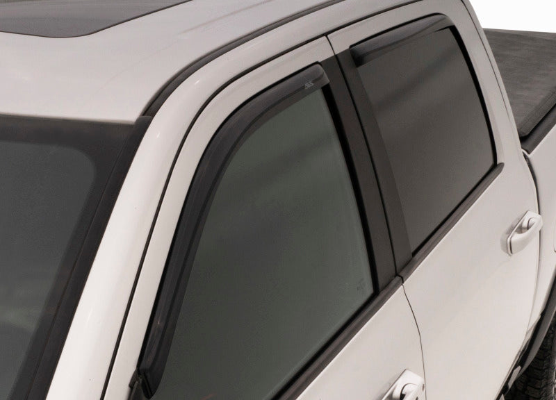 AVS 07-18 Toyota Tundra Crewmax Ventvisor In-Channel Front & Rear Window Deflectors 4pc - Smoke