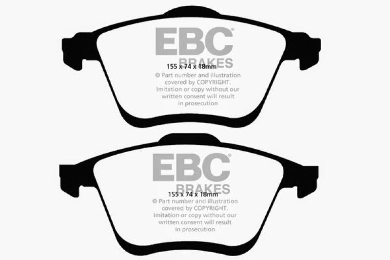 EBC 06-09 Mazda 6 2.3 Turbo (Mazdaspeed) Redstuff Front Brake Pads