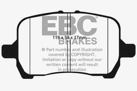 EBC 04-06 Chevrolet Cobalt 2.0 Supercharged Ultimax2 Front Brake Pads